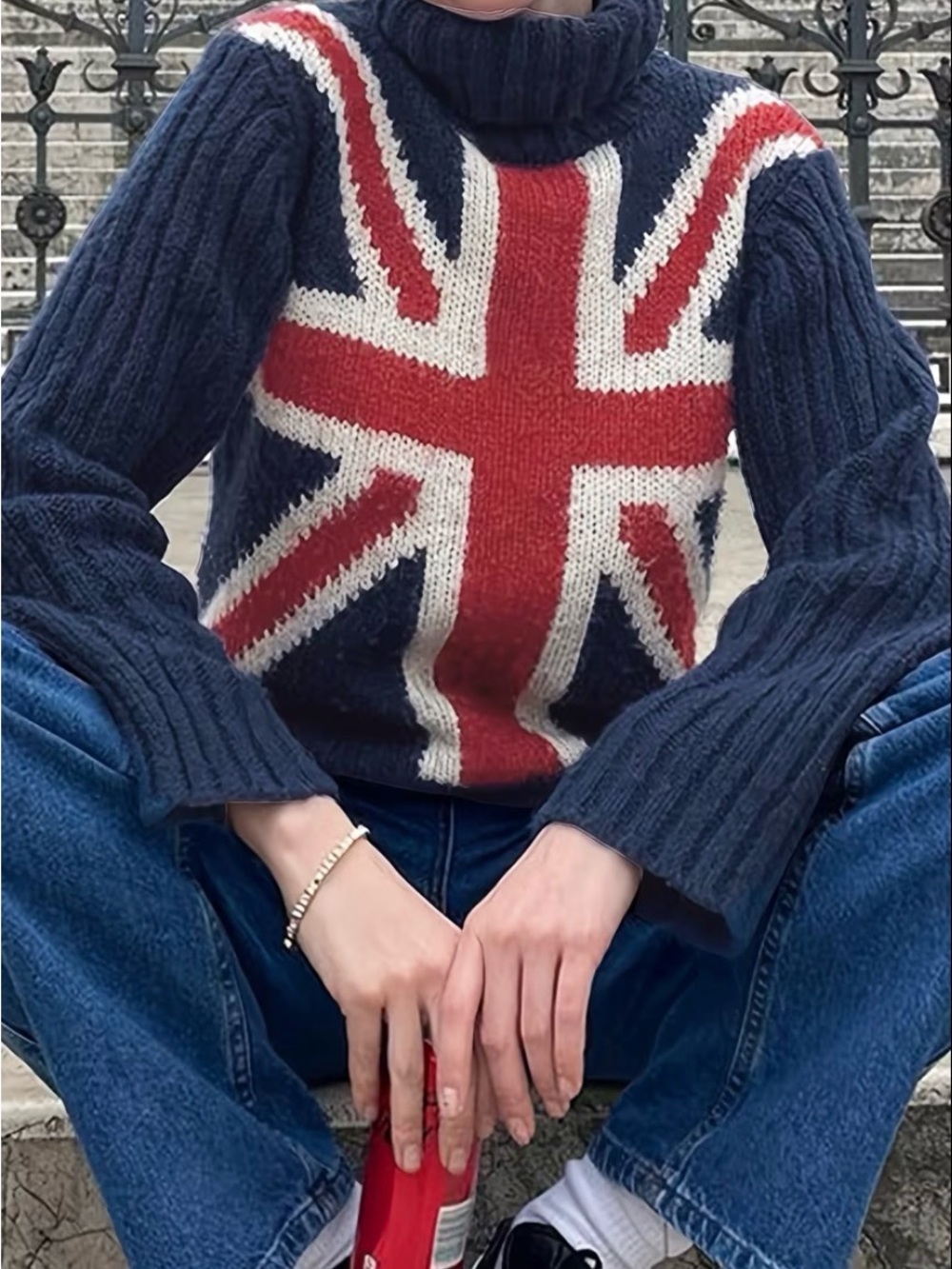 British Flag Knit Sweater